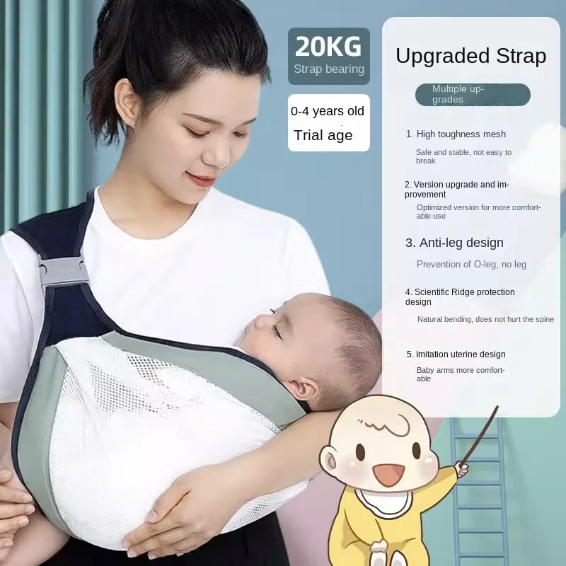 Portabebés ergonómico ajustable – Mochila ligera para recién nacidos - imagen 4
