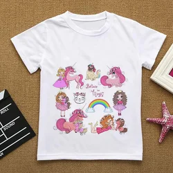 Camiseta búho divertido para niña de algodón suave verano