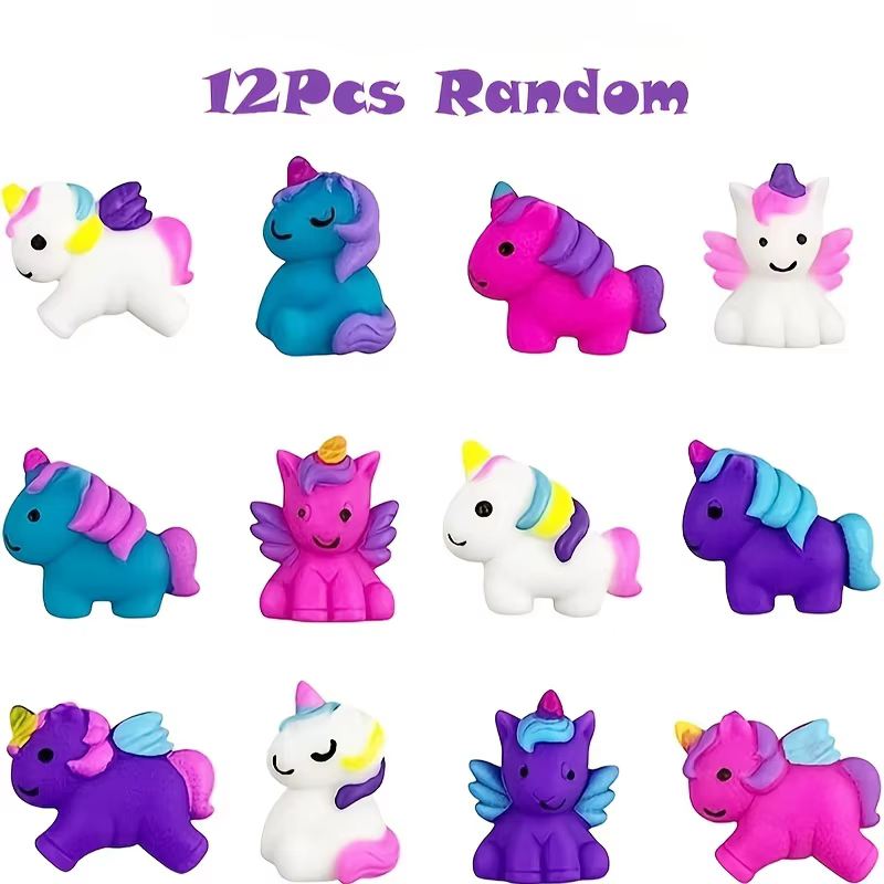 Squishie unicornio colores pasteles