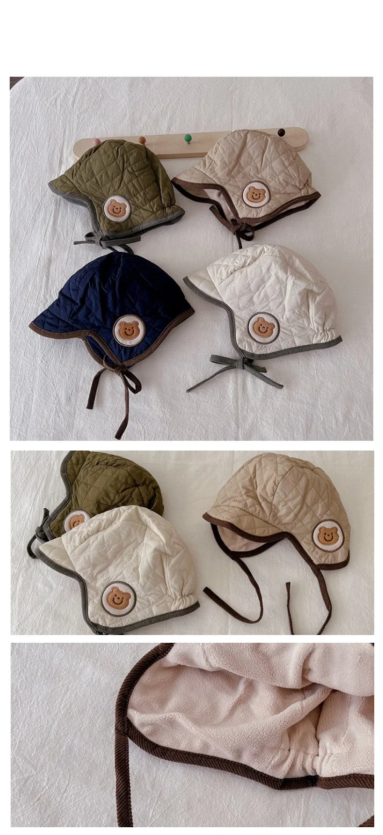 Gorro MILANCEL mostrando el detalle del bordado
