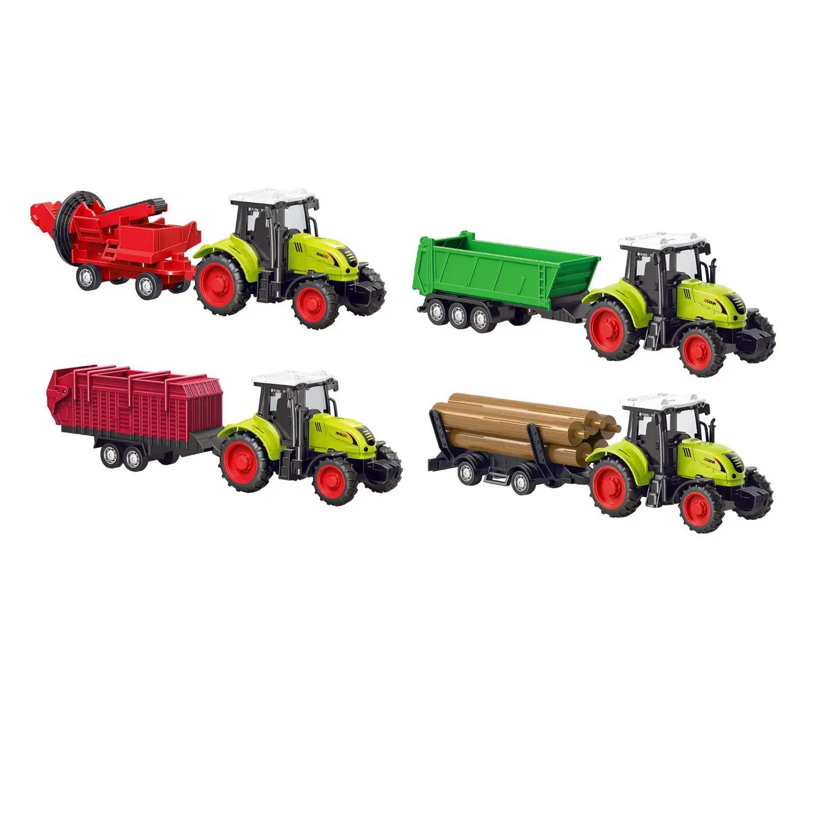 Juguete de tractor empuja y avanza para niños granjero educativo - imagen 5