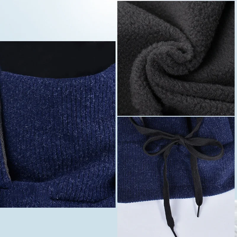 Gorro de invierno infantil con forro polar, cuello y orejas - imagen 2