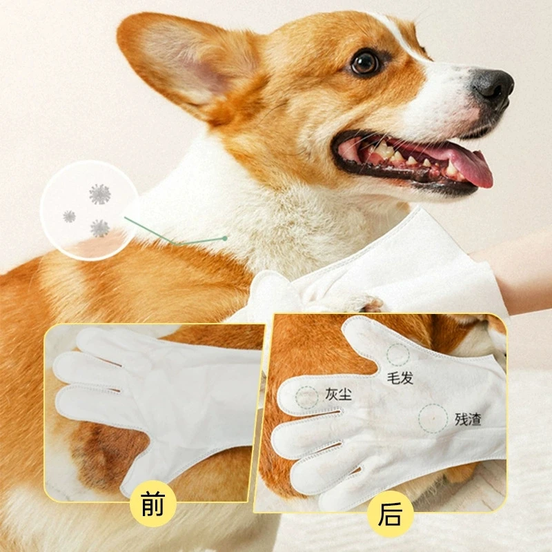 Guantes desechables para mascotas de baño y limpieza: perros, gatos - imagen 5