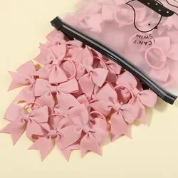 Lazos de cinta grosgrain elásticos para el pelo de niña