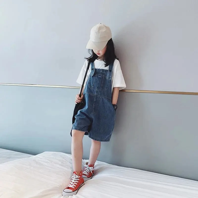 Mono vaquero de verano para niña de pierna ancha - imagen 2