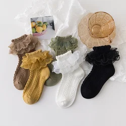 Lawadka Calcetines de encaje para niña – Estilo tutú