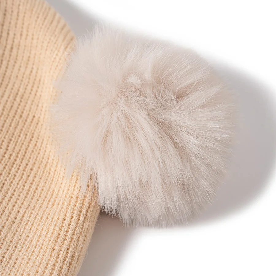 Gorra infantil gruesa de invierno con cuello calentador y orejeras - imagen 3