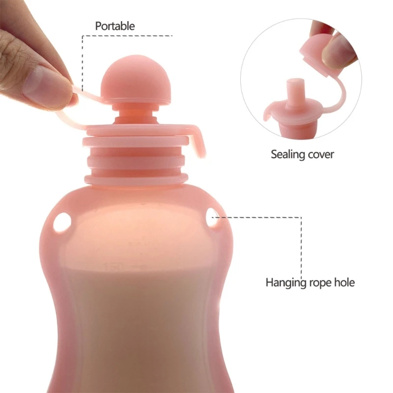 Contenedor de silicona para leche materna – Sin BPA, reutilizable - imagen 4
