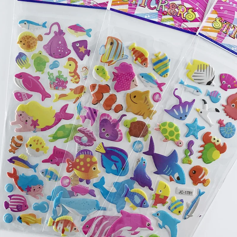 Pegatinas de delfín 3D para niños – Aprendizaje divertido