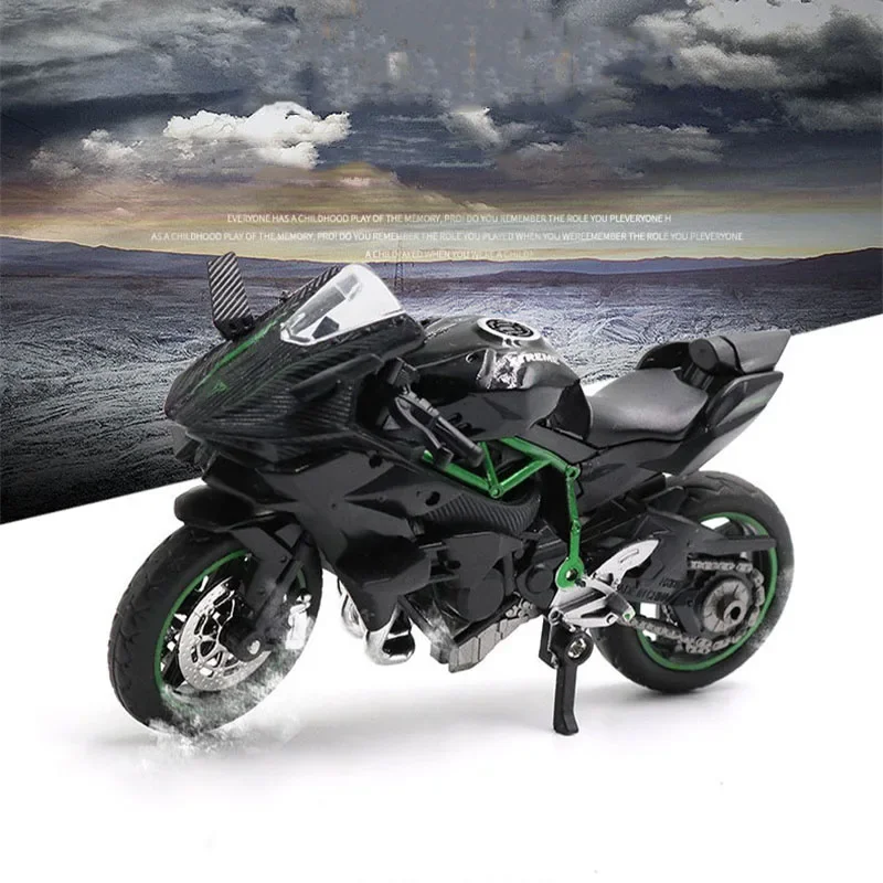 Modelo Kawasaki Ninja ZX-12R 1:18 - Motocicleta de colección para niños - imagen 2