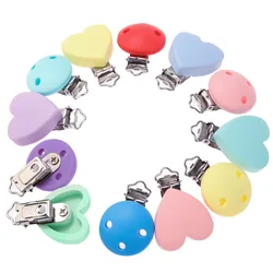 TYRY.HU clips para chupete redondos de silicona para bebé
