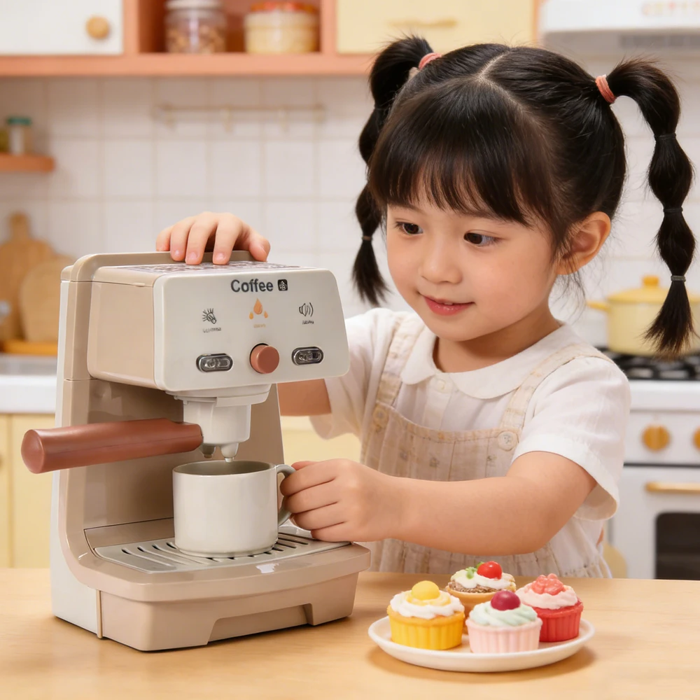 Cafetera de juguete para niños – Juego de cocina infantil - imagen 4