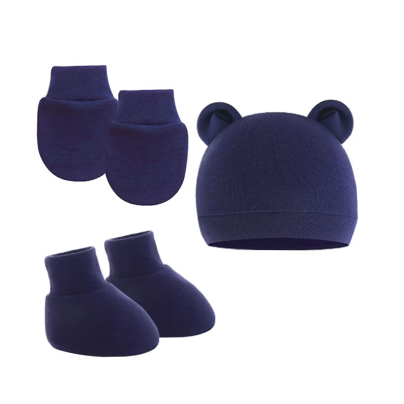 Gorro con orejas y calcetines para bebé recién nacido 0-6 meses - imagen 2