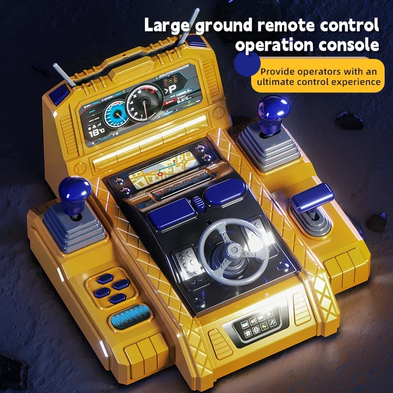 Excavadora teledirigida de aleación para niños con volante - imagen 5