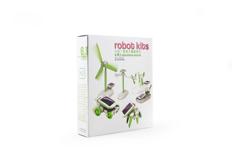 Vista general del kit de robots solares 6 en 1 MYGVN