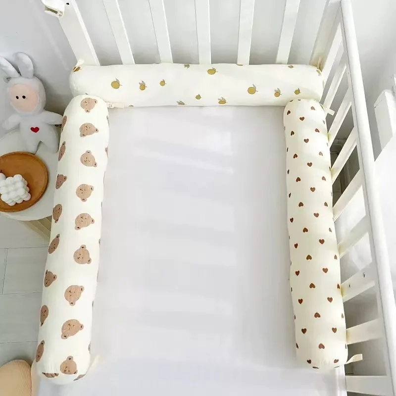 Almohada anticolisión cilíndrica para bebé, lavable, junto a la cama - imagen 4