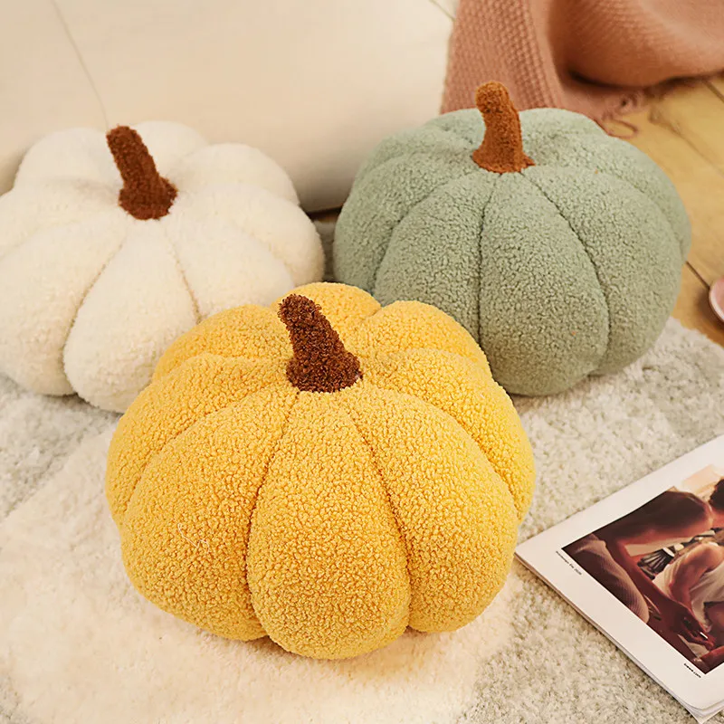 Peluche de calabaza suave para niños – Almohada decorativa Halloween - imagen 4