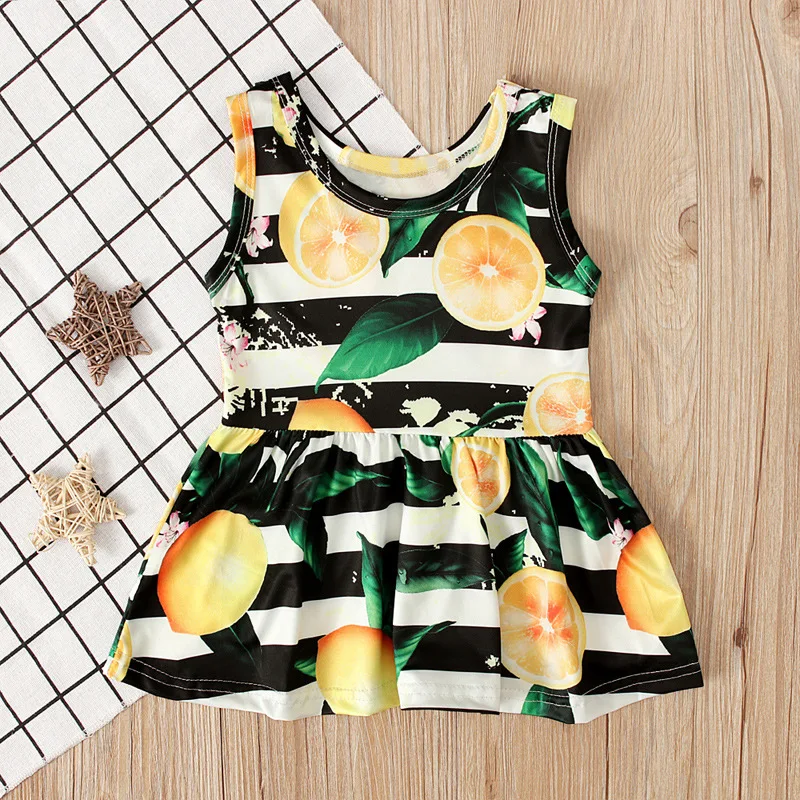 Vestido princesa limón sin mangas bebé niña verano 0-3 meses - imagen 3