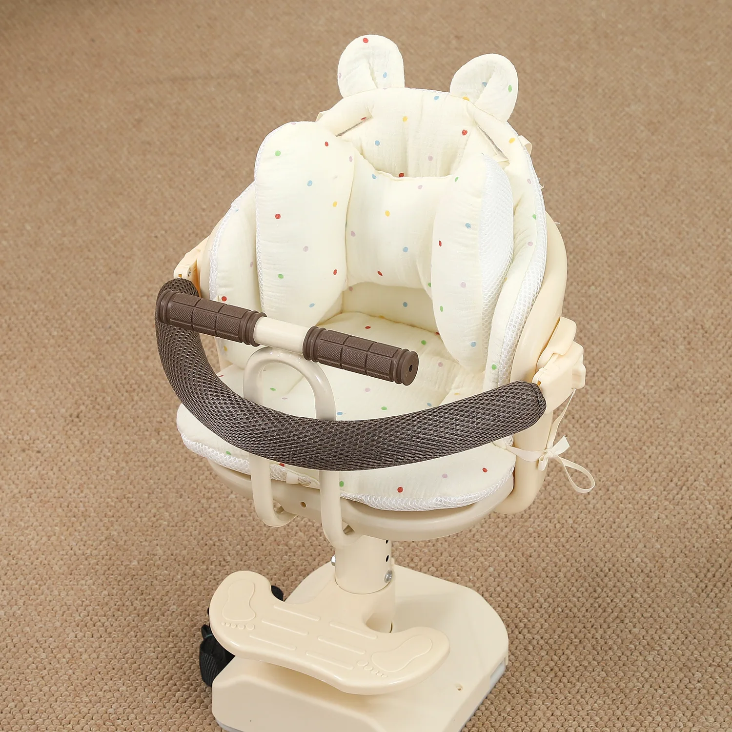 Cojín de asiento acolchado para cochecito de bebé con osito - imagen 5