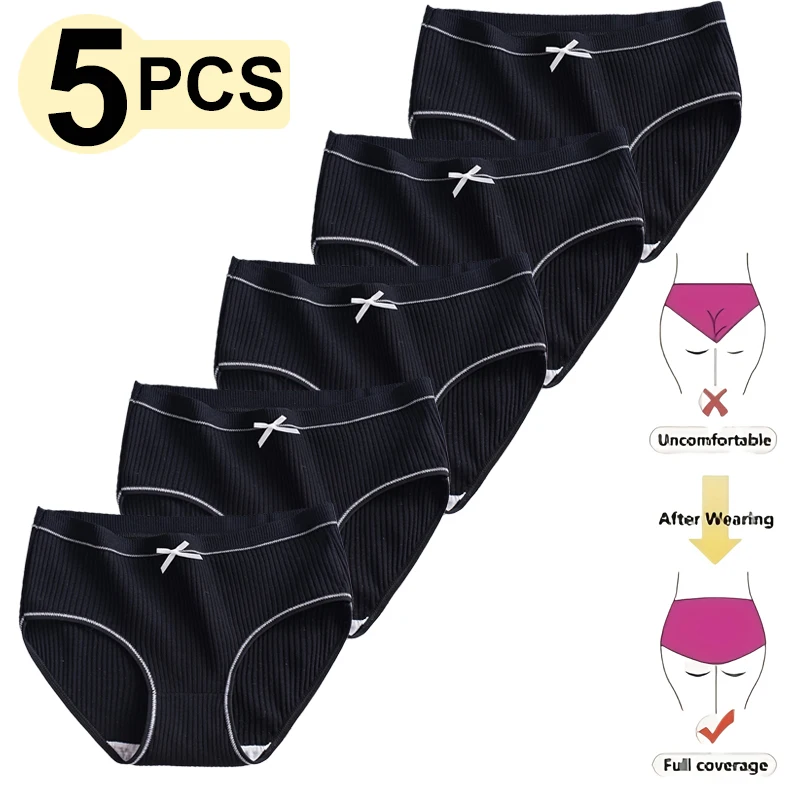 Bragas de algodón cintura media para adolescentes - cómodas - imagen 2