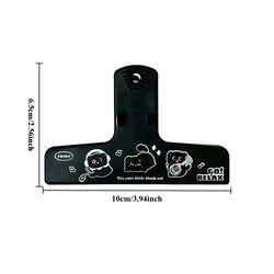 Pinza para notas gato negro de plástico estilo tierno para diario