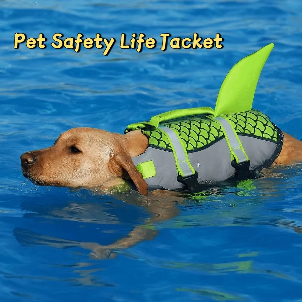 Chaleco salvavidas reflectante impermeable con asa para perro - imagen 3
