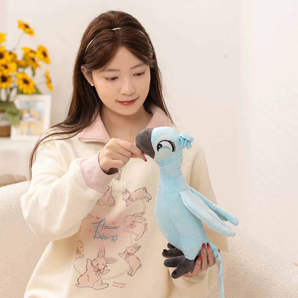 Peluche de loro azul realista estilo caricatura Río de Janeiro - imagen 5