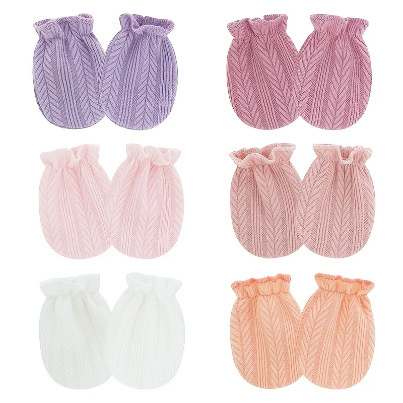 Guantes de recién nacido elásticos de color liso - imagen 5