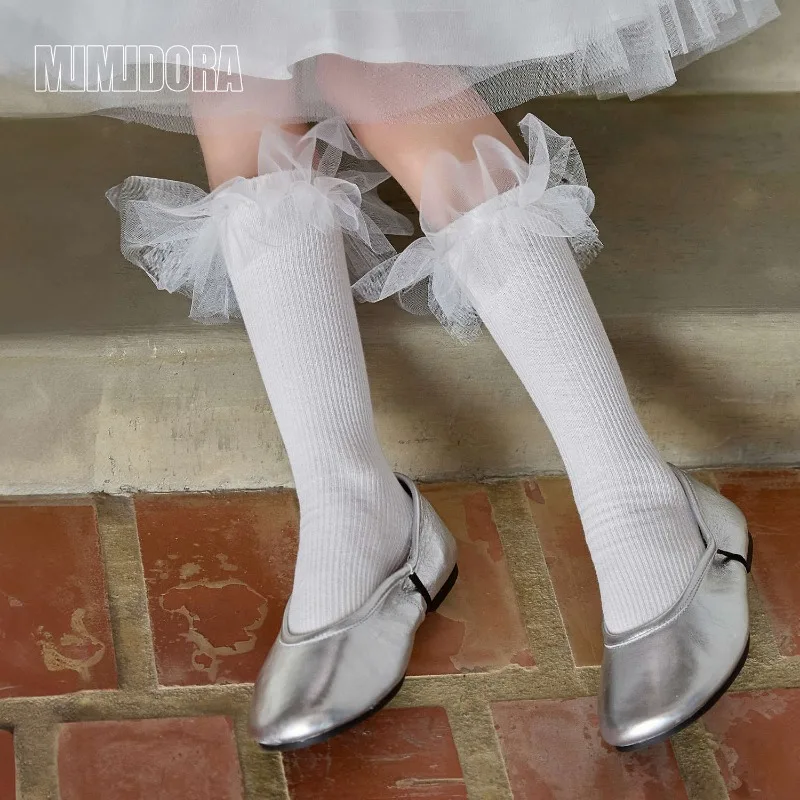 Calcetines de algodón con volante para niña - Primavera Verano - imagen 2