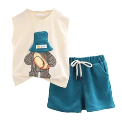 Disfraz infantil de verano con chaleco de dibujos animados