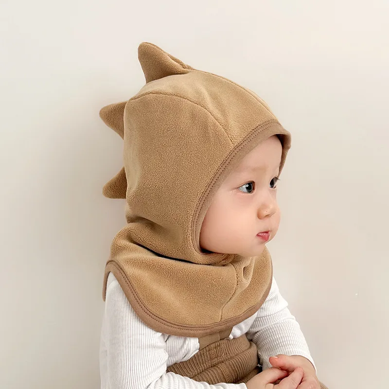 Gorro bebé lana dinosaurio cálido cortaviento con protección de oídos - imagen 3