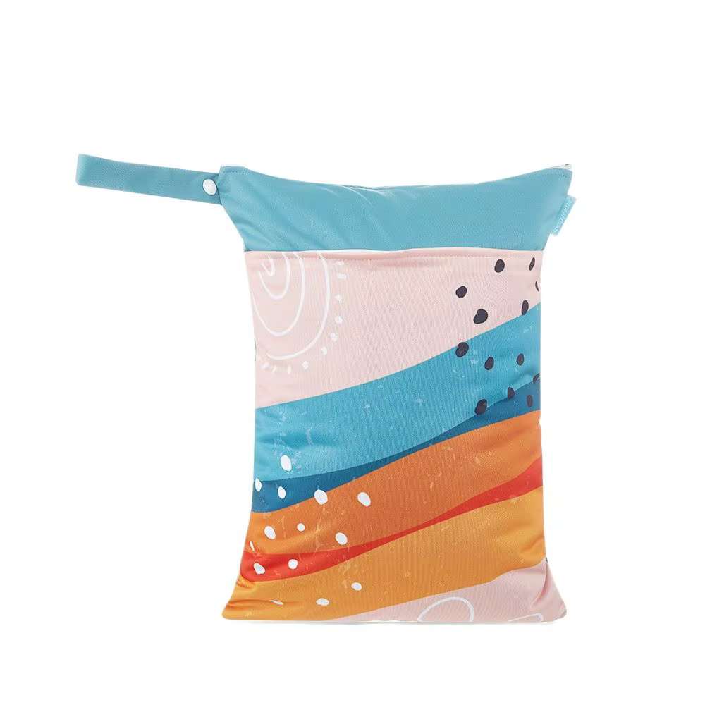 HappyFlute bolsa impermeable pañales con bolsillos y asas presión