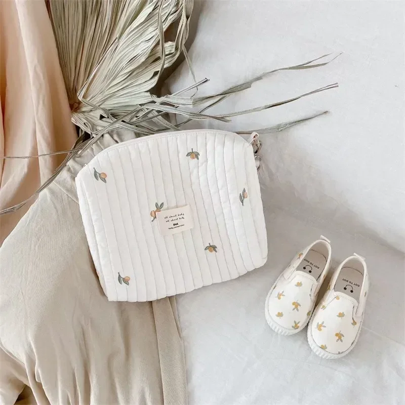 Kcute Bolsa de pañales para bebé con osito bordado