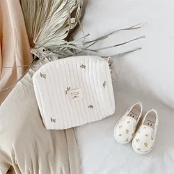Kcute Bolsa de pañales para bebé con osito bordado