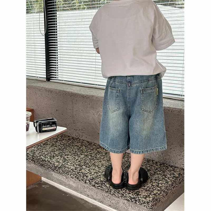 Pantalones cortos de mezclilla para niños – Verano casual - imagen 2