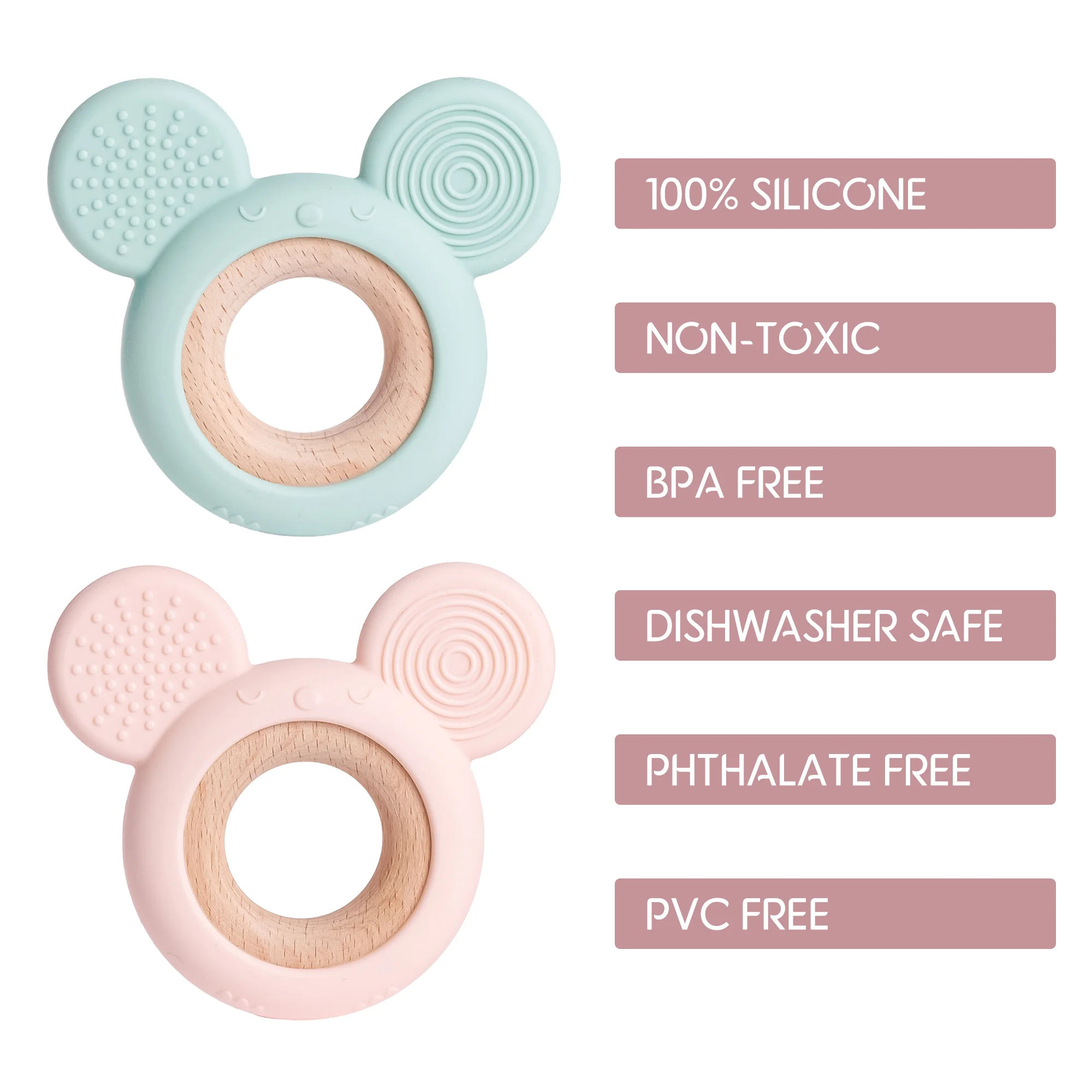 TYRY.HU mordedor de silicona para bebé Mickey, juguete dentición - imagen 2