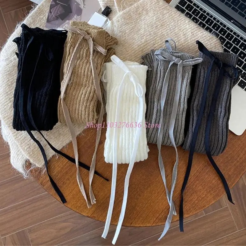 Calcetines con lazo para niñas – calentadores suaves y transpirables - imagen 4