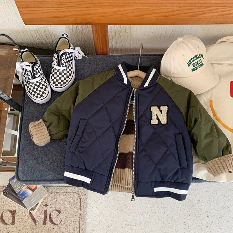 Abrigo béisbol de invierno para niños – Chaqueta cálida - imagen 4
