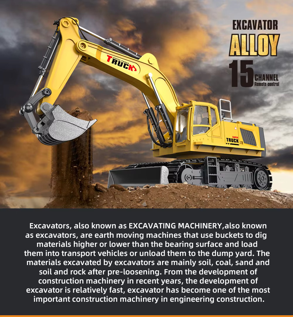 Excavadora RC con pulverizador