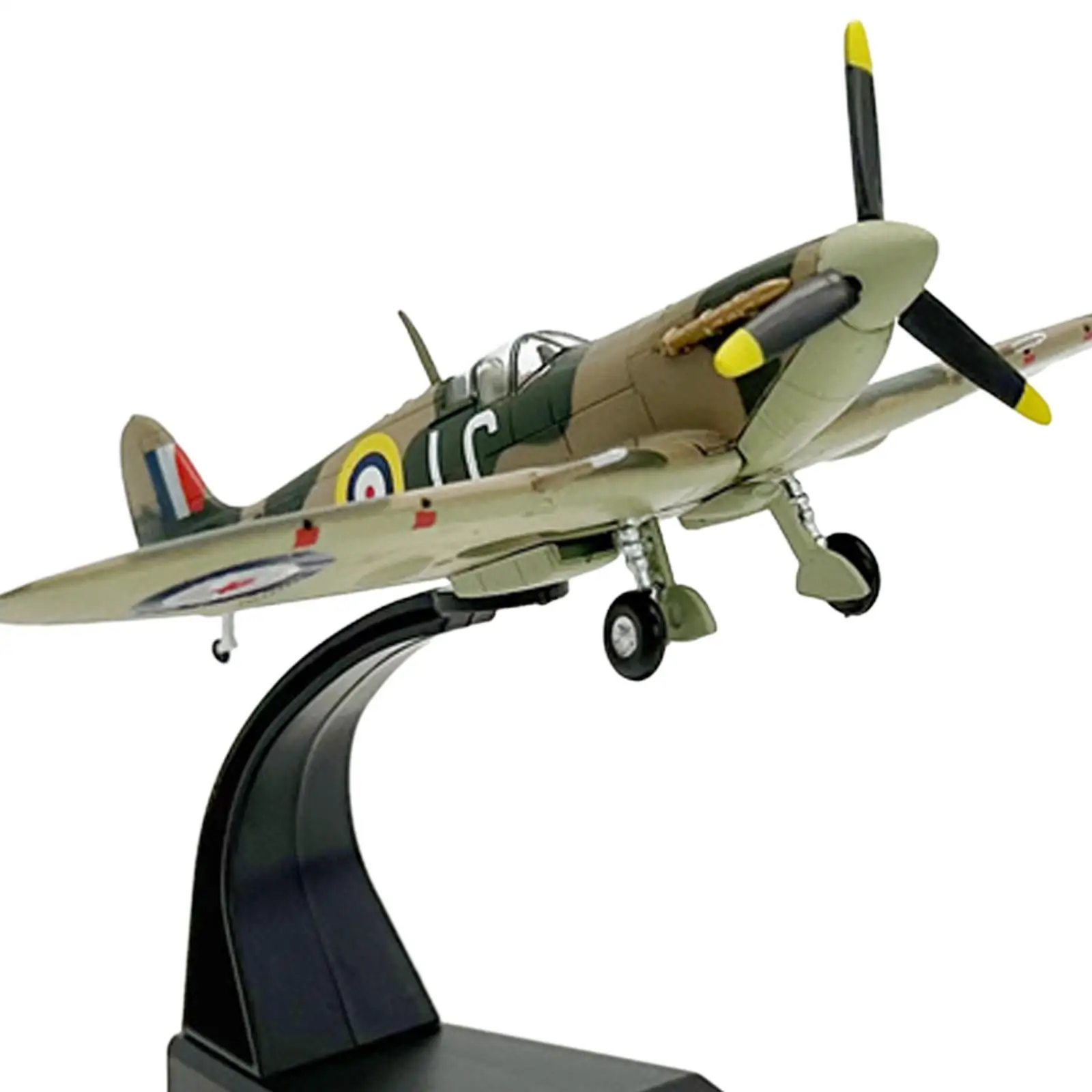 Spitfire modelo de avión realista con soporte, coleccionable - imagen 3