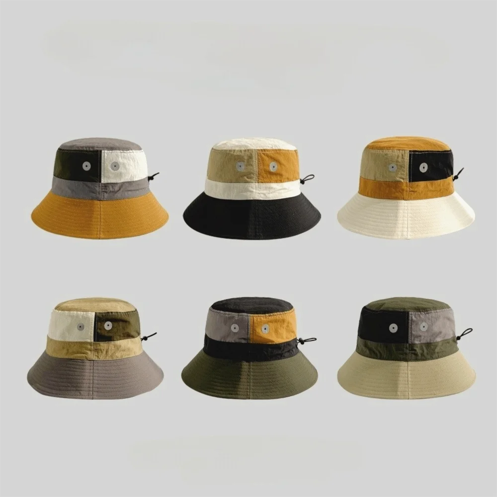 Sombrero de pescador anti-UV plegable ligero para verano con parches - imagen 3