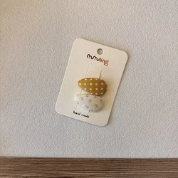 Pasador de pelo floral para niñas, clip infantil de cuadros