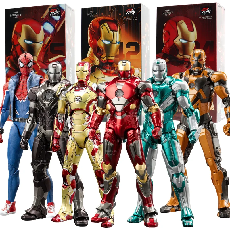 Figuras de acción Marvel ZD Toys: Iron Man y Spider-Man - imagen 5