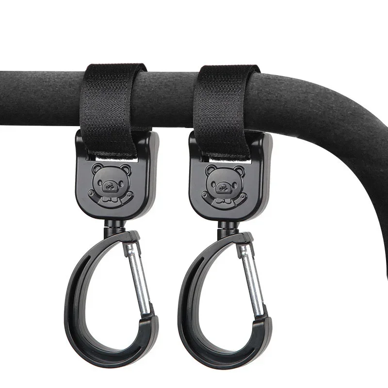 Organizador giratorio 360° para cochecito – Gancho universal para bolsas - imagen 2