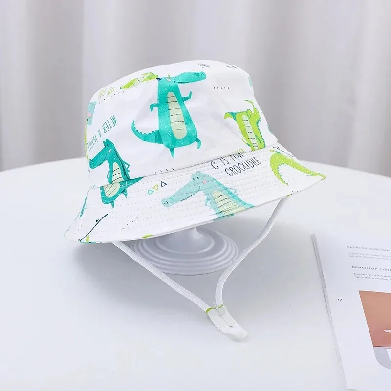 Gorra de pescador bebé algodón con dibujos y protección solar - imagen 2