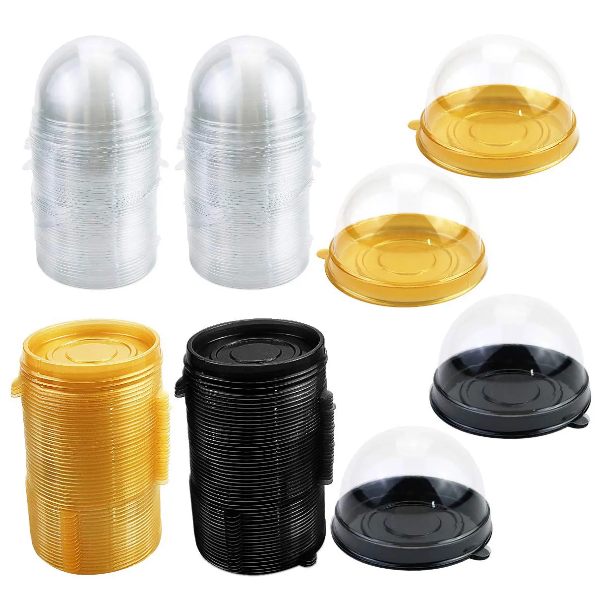 Caja transparente para cupcakes mini - Ideal para pasteles y postres