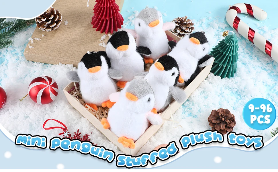 Pingüino de peluche de tamaño compacto
