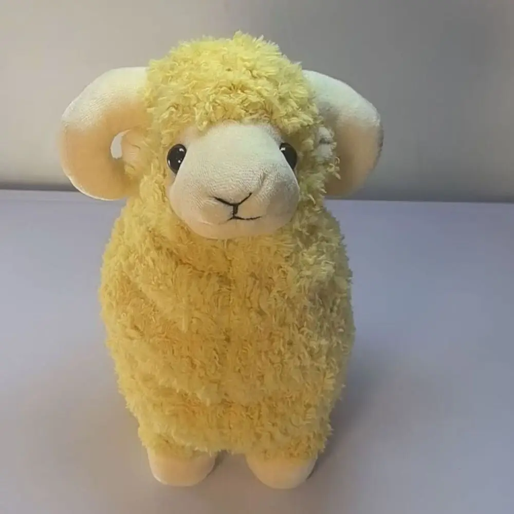 Peluche de oveja con grandes cuernos, suave y tierno para niño - imagen 4