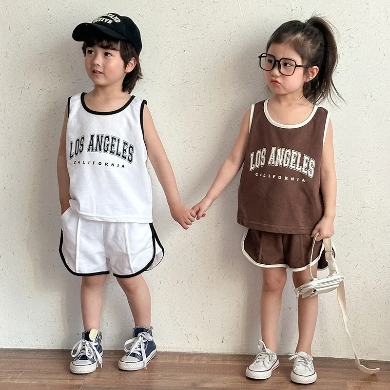 MILANCEL conjunto verano niño camiseta sin mangas pantalón corto - imagen 3