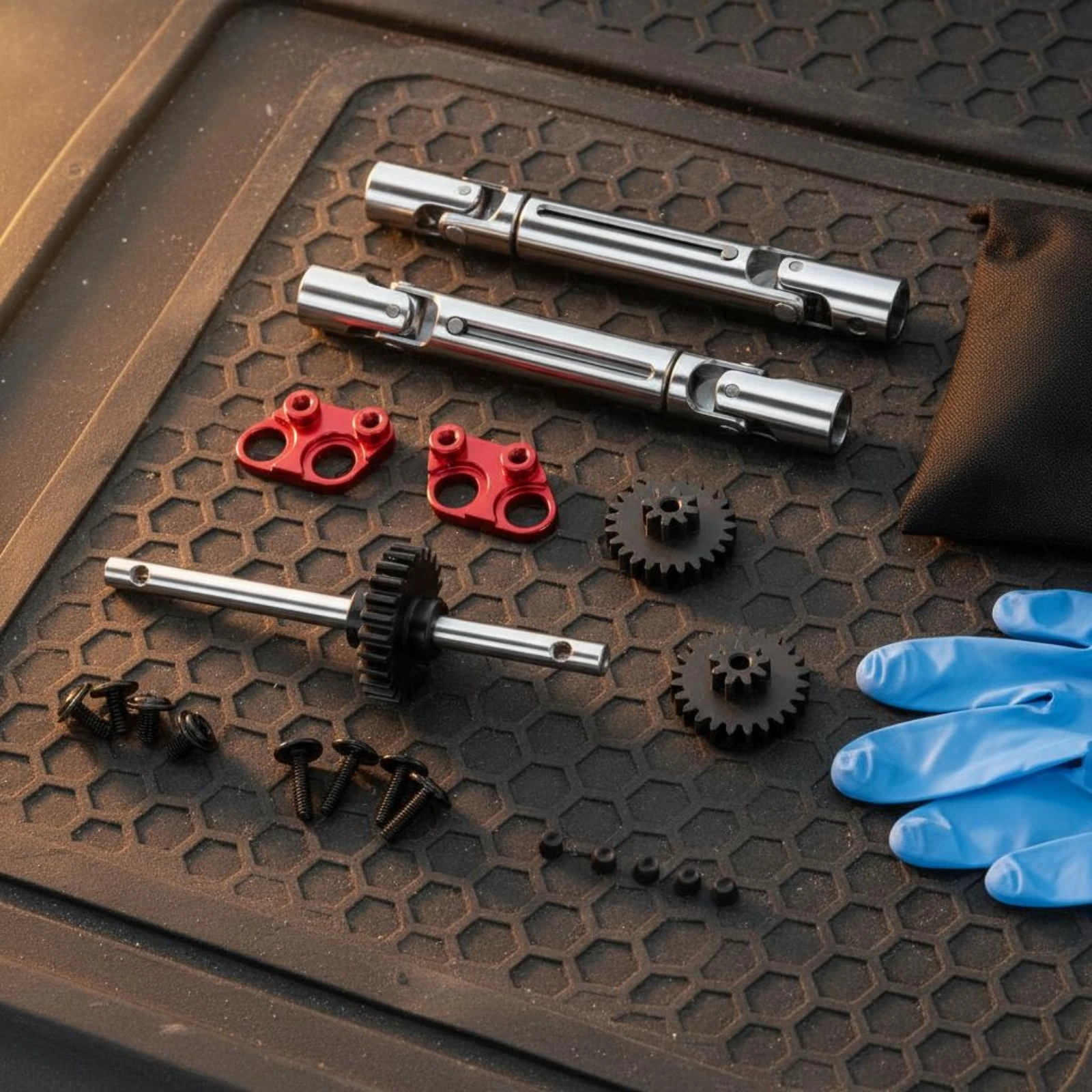 Kit engranajes metálicos para transmisión de coche RC duradero - imagen 5